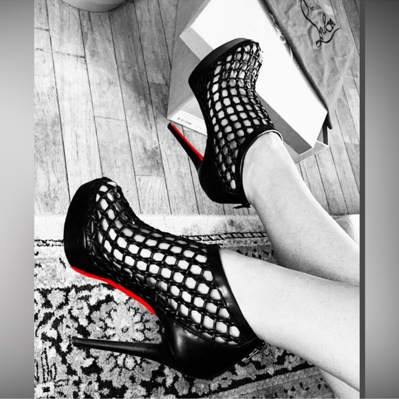 Christian Louboutin Coussin Cage Booties - Picture 1 of 16